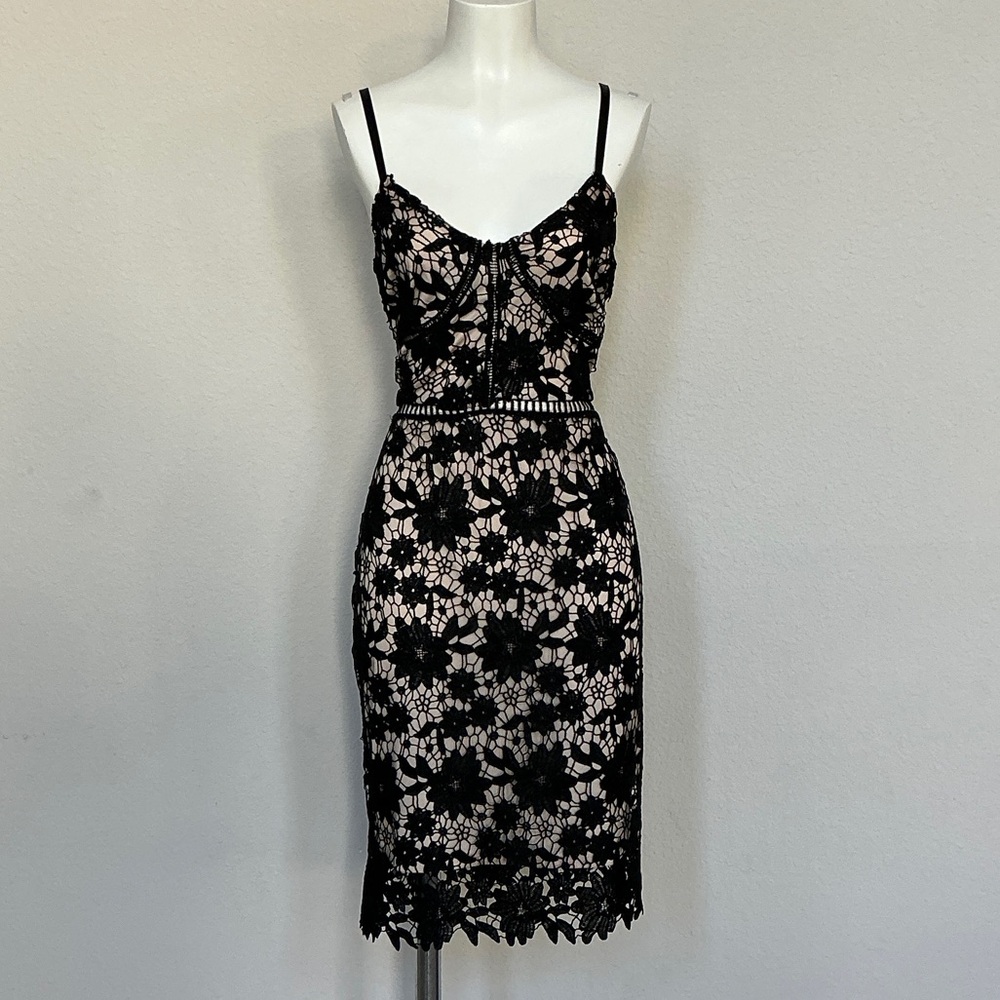 Forever 21 Black Floral Lace Dress